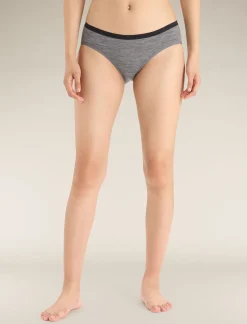 Icebreaker Underwear & Bras^Women's Merino 150 Siren Hipkini GritstoneHeather