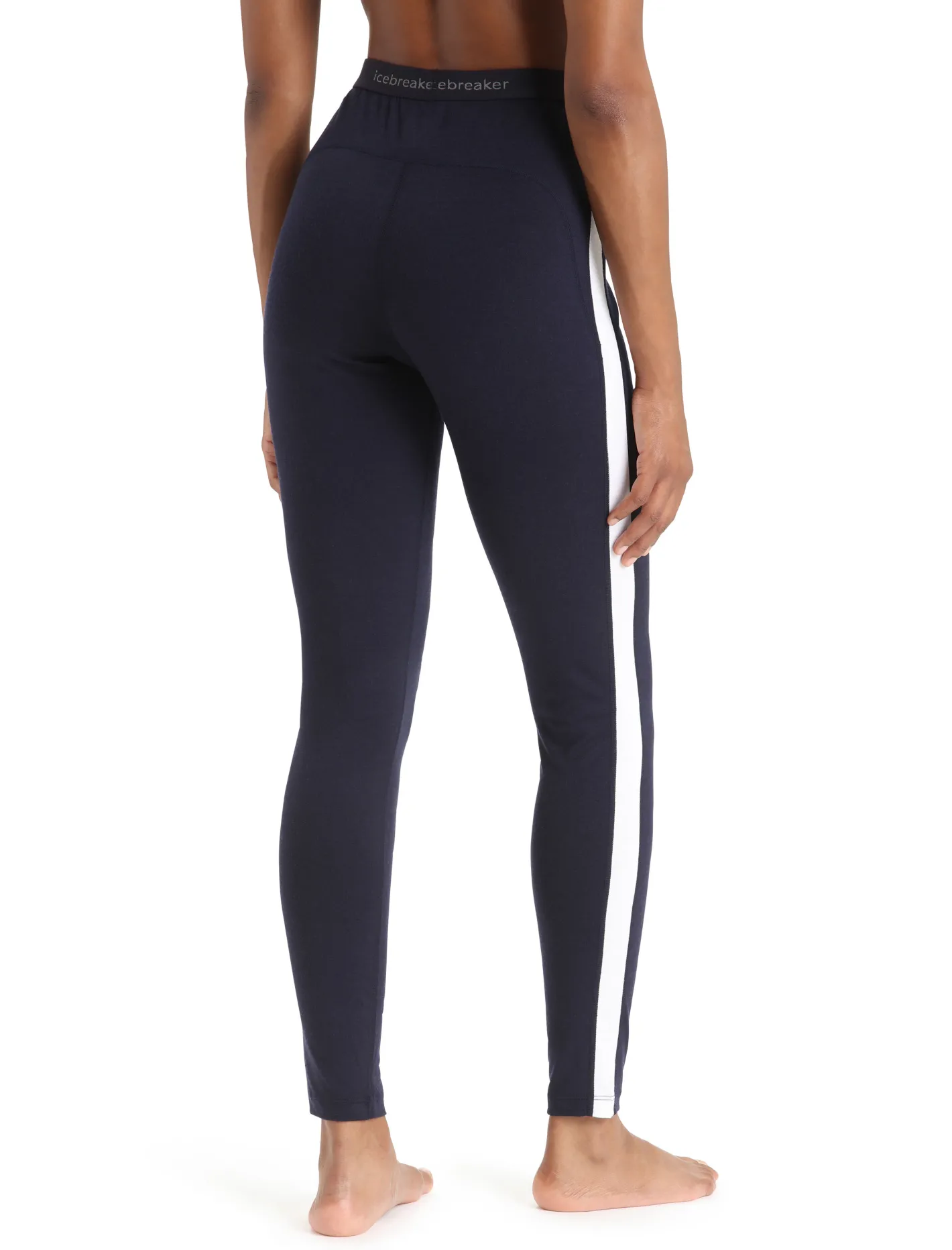 Icebreaker Bottoms|Base Layers^Women's Merino 200 Sonebula Thermal Leggings MidnightNavy/Snow