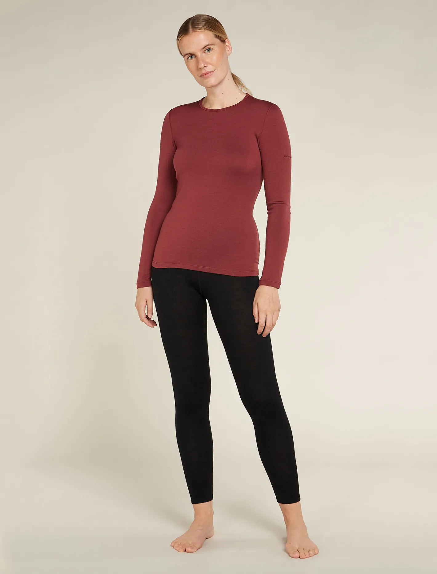 Icebreaker Base Layers^Women's Merino 260 Tech High Rise Thermal Leggings Black