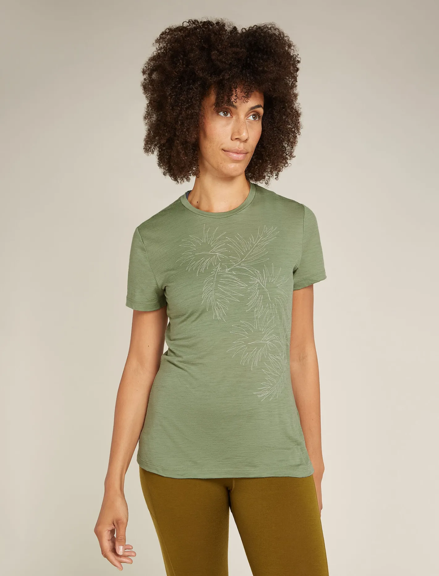 Icebreaker T-shirts & Tanks^Women's Merino 150 Tech Lite Short Sleeve T-Shirt Winter Floral Lichen