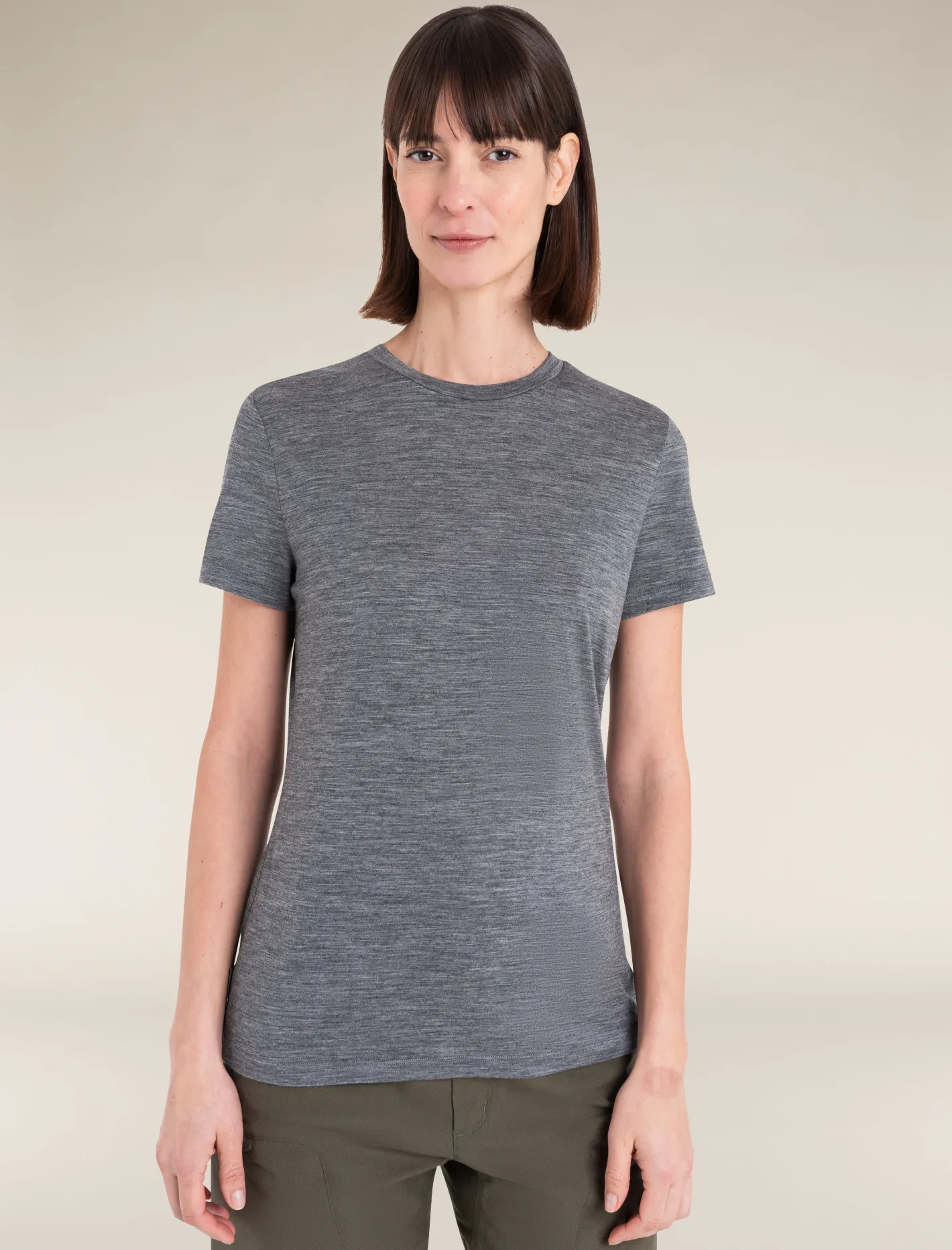 Icebreaker T-shirts & Tanks^Women's Merino 150 Tech Lite Short Sleeve T-Shirt GritstoneHeather