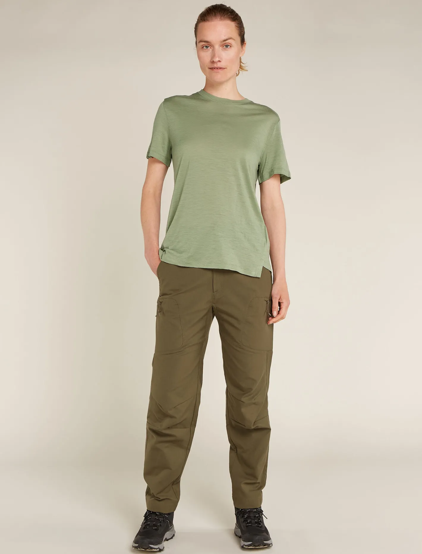 Icebreaker T-shirts & Tanks^Women's Merino 150 Tech Lite Short Sleeve Relaxed T-Shirt Lichen