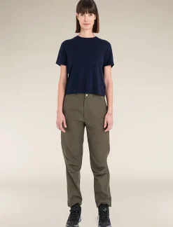 Icebreaker T-shirts & Tanks^Women's Merino 150 Tech Lite Short Sleeve Crop T-Shirt MidnightNavy