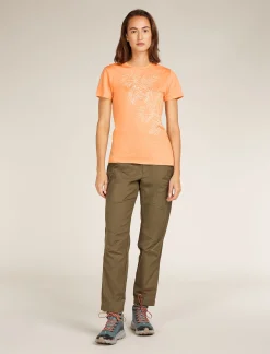 Icebreaker T-shirts & Tanks^Women's Merino 150 Tech Lite Short Sleeve T-Shirt Winter Floral Feldspar