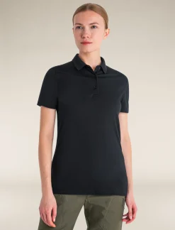 Icebreaker T-shirts & Tanks^Women's Merino 150 Tech Lite Short Sleeve Polo Black