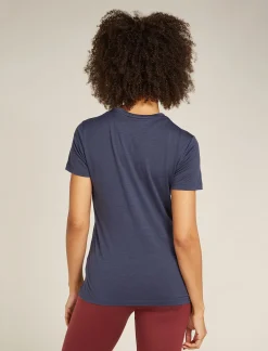 Icebreaker T-shirts & Tanks^Women's Merino 150 Tech Lite Short Sleeve T-Shirt Camping Lines Graphite