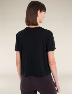 Icebreaker T-shirts & Tanks^Women's Merino 150 Tech Lite Short Sleeve Crop T-Shirt Black