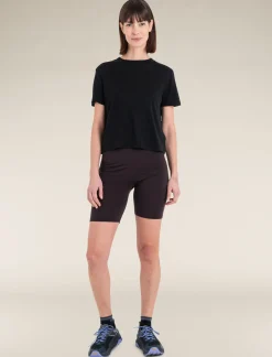 Icebreaker T-shirts & Tanks^Women's Merino 150 Tech Lite Short Sleeve Crop T-Shirt Black