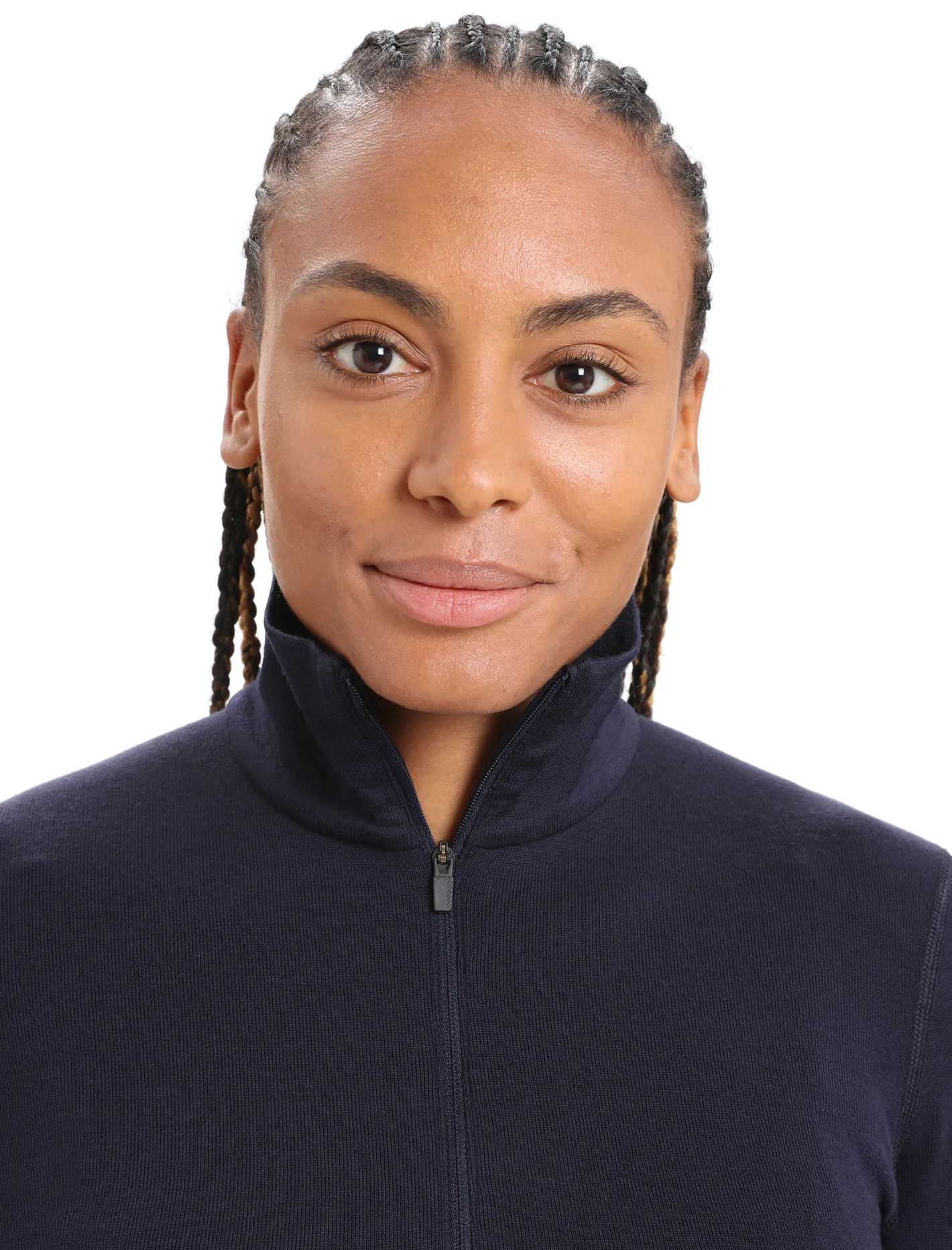 Icebreaker Base Layers^Women's Merino 260 Tech Long Sleeve Half Zip Thermal Top MidnightNavy