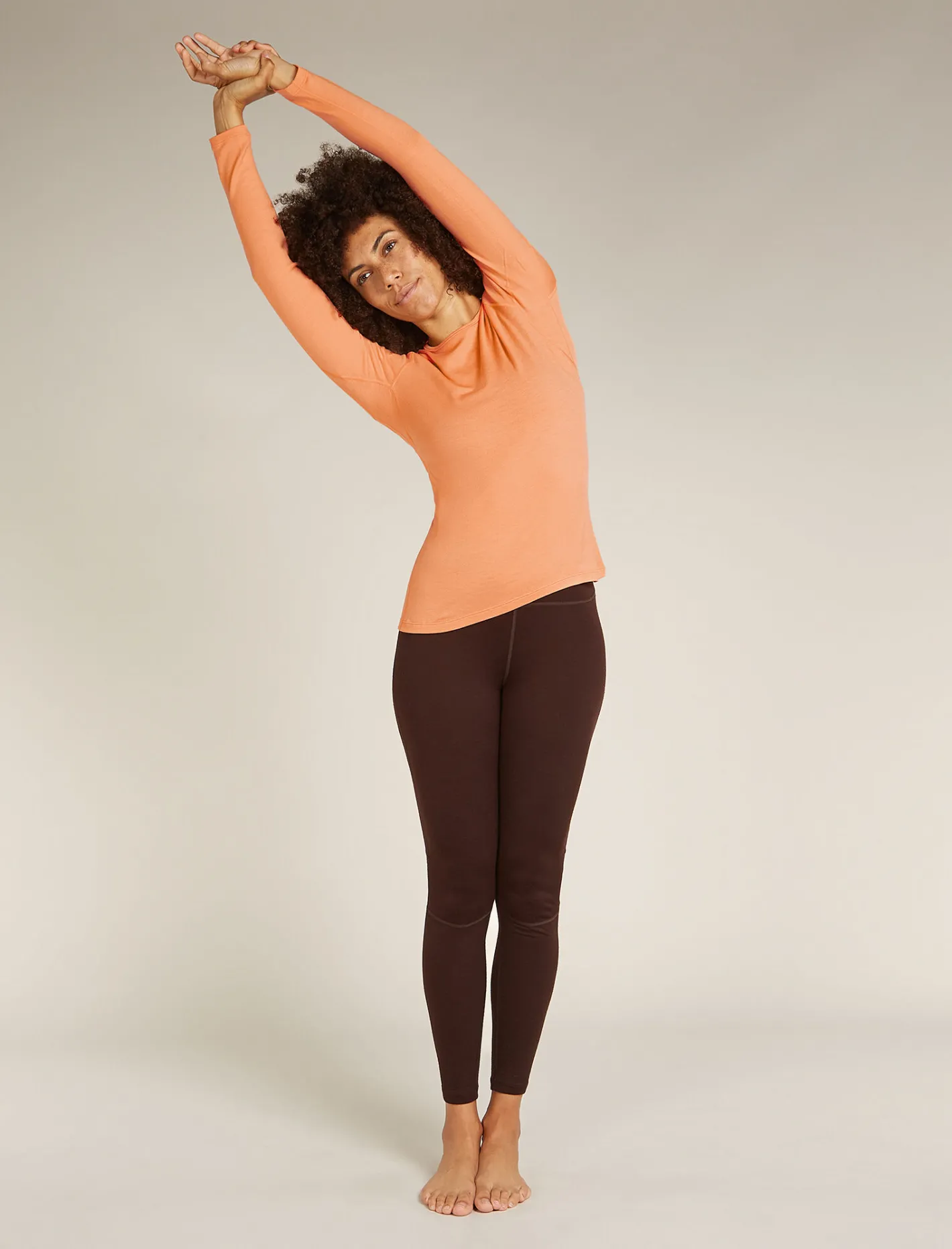 Icebreaker Base Layers^Women's Merino 260 Tech Long Sleeve Crew Neck Thermal Top Feldspar