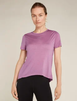 Icebreaker T-shirts & Tanks^Women's Merino Blend 125 Cool-Lite™ Speed Short Sleeve Slit Back T-Shirt Deco