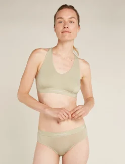 Icebreaker Underwear & Bras^Women's Merino Blend 125 Cool-Lite™ Sprite Racerback Bra Ashen