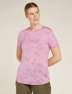 Icebreaker T-shirts & Tanks^Women's Merino Blend 125 Cool-Lite™ Sphere Short Sleeve T-Shirt Cloud Dye Deco