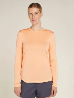Icebreaker T-shirts & Tanks^Women's Merino Blend 125 Cool-Lite™ Sphere Long Sleeve T-Shirt Sunstone