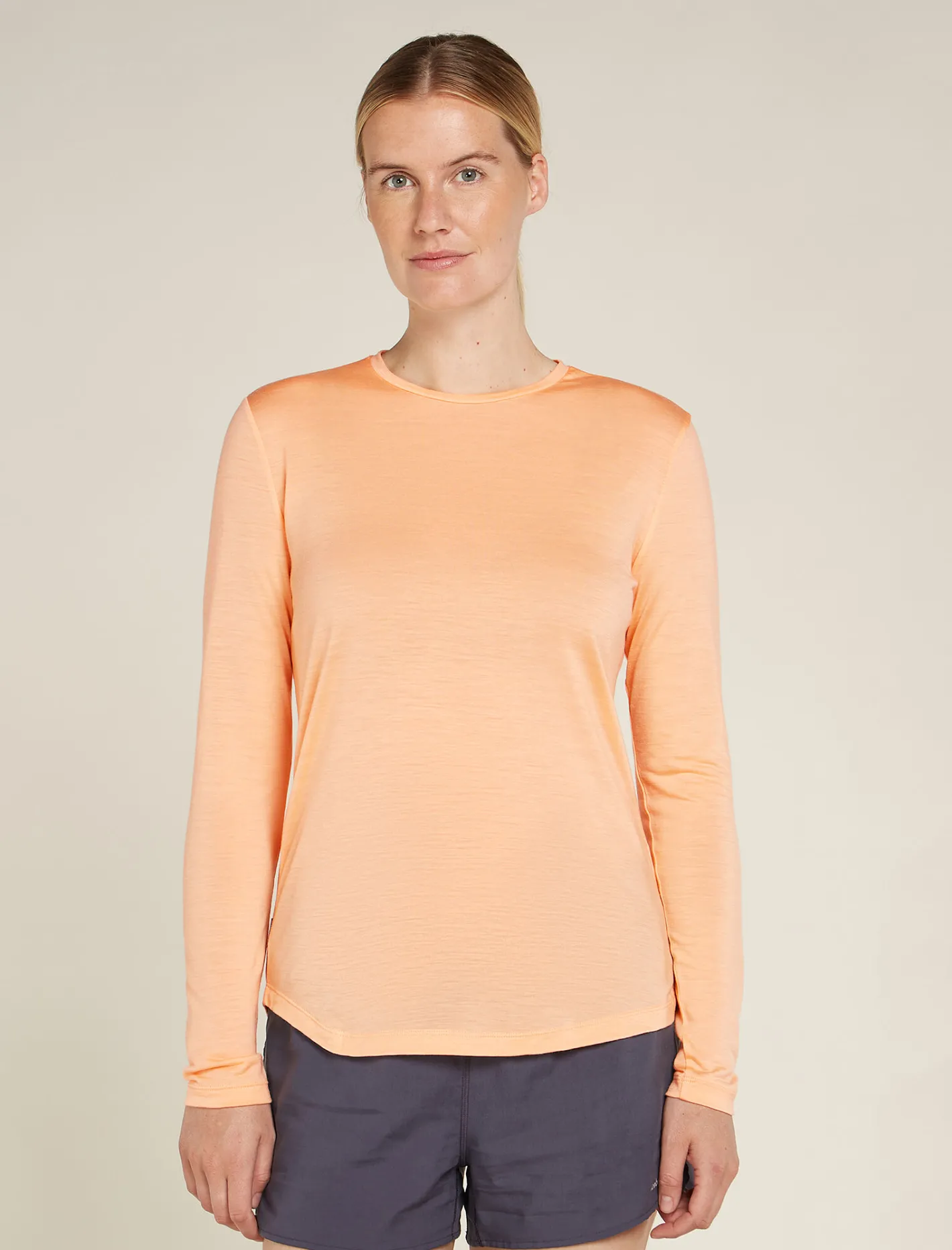 Icebreaker T-shirts & Tanks^Women's Merino Blend 125 Cool-Lite™ Sphere Long Sleeve T-Shirt Sunstone