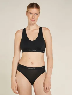 Icebreaker Underwear & Bras^Women's Merino Blend 125 Cool-Lite™ Sprite Racerback Bra Black
