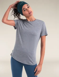 Icebreaker T-shirts & Tanks^Women's Merino Blend 125 Cool-Lite™ Sphere Short Sleeve T-Shirt MetroHeather