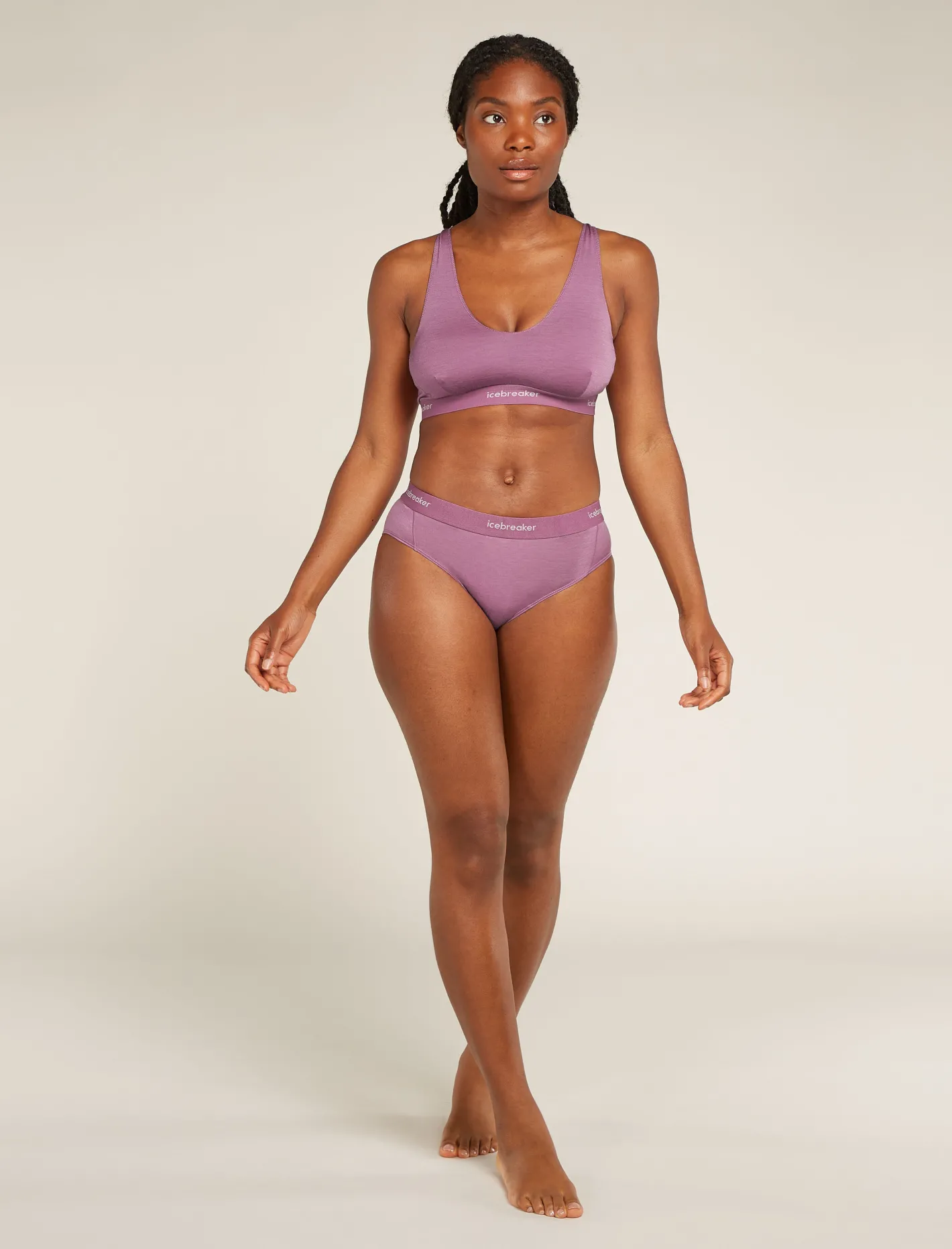 Icebreaker Underwear & Bras^Women's Merino Blend 125 Cool-Lite™ Sprite Racerback Bra Deco