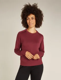 Icebreaker Jumpers & Hoodies^Women's Merino Blend 200 Crush Long Sleeve Sweatshirt Port