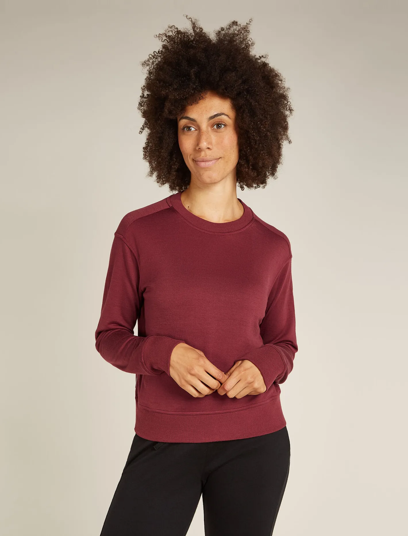Icebreaker Jumpers & Hoodies^Women's Merino Blend 200 Crush Long Sleeve Sweatshirt Port