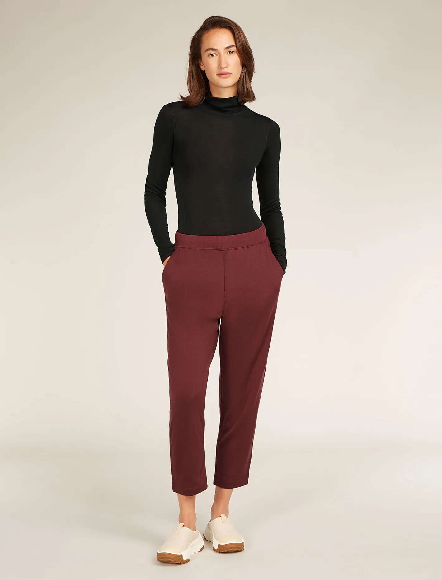 Icebreaker Bottoms^Women's Merino Blend 200 Crush Ankle Pants Port
