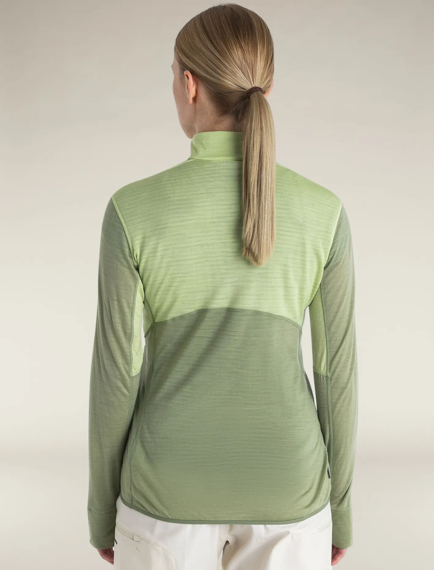 Icebreaker Jumpers & Hoodies^Women's Merino Blend 200 Realfleece™ Descender Long Sleeve Half Zip Jacket Glazen/Lichen