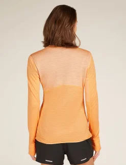 Icebreaker Jumpers & Hoodies^Women's Merino Blend 200 Realfleece™ Descender Long Sleeve Half Zip Jacket Sunston/Feldspar