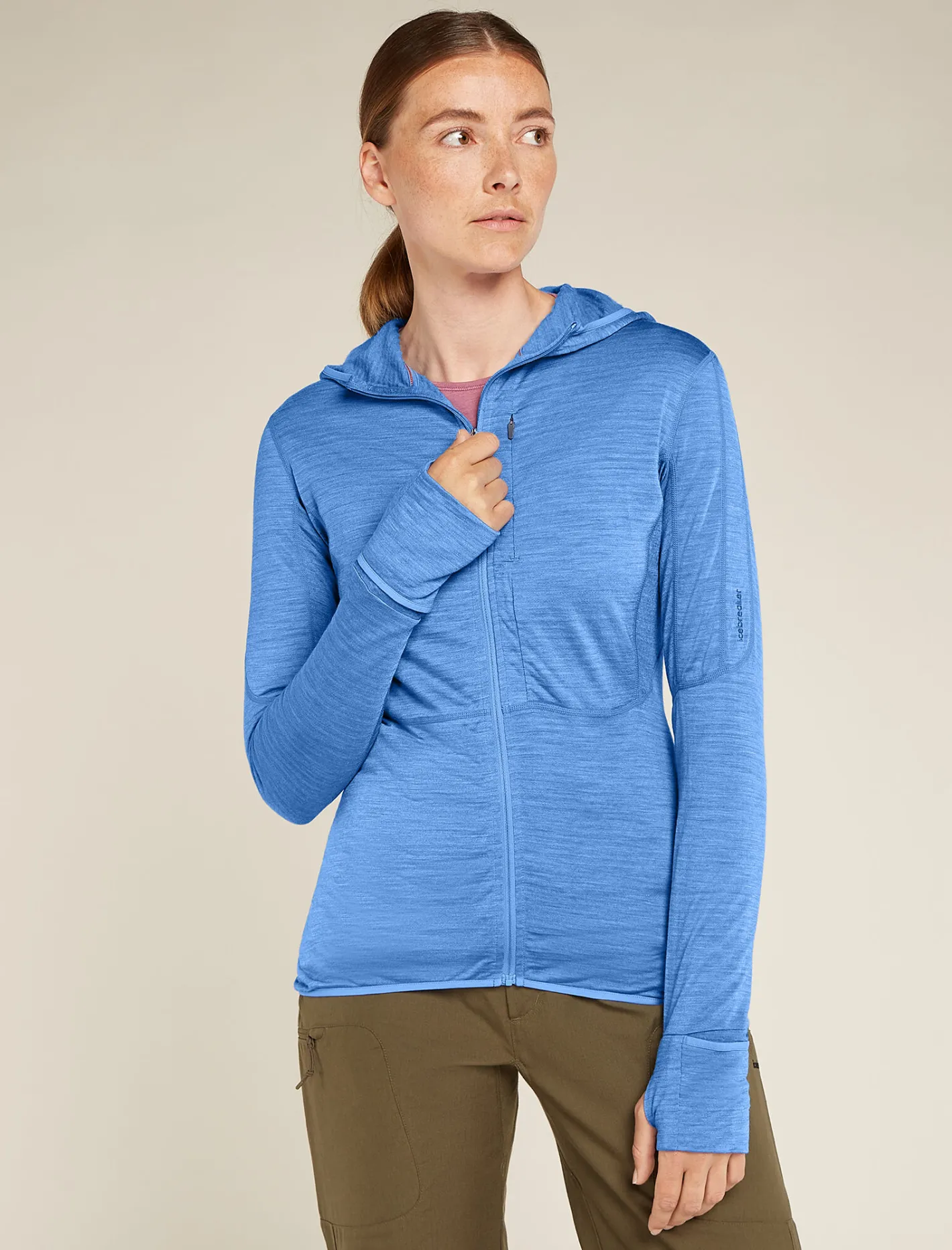 Icebreaker Jumpers & Hoodies^Women's Merino Blend 200 Realfleece™ Descender Long Sleeve Zip Hoodie Baja