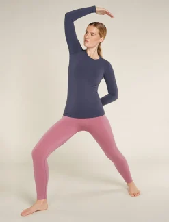 Icebreaker T-shirts & Tanks^Women's Merino Blend 260 ZoneKnit™ Seamless Long Sleeve Crewe Thermal Top Graphite