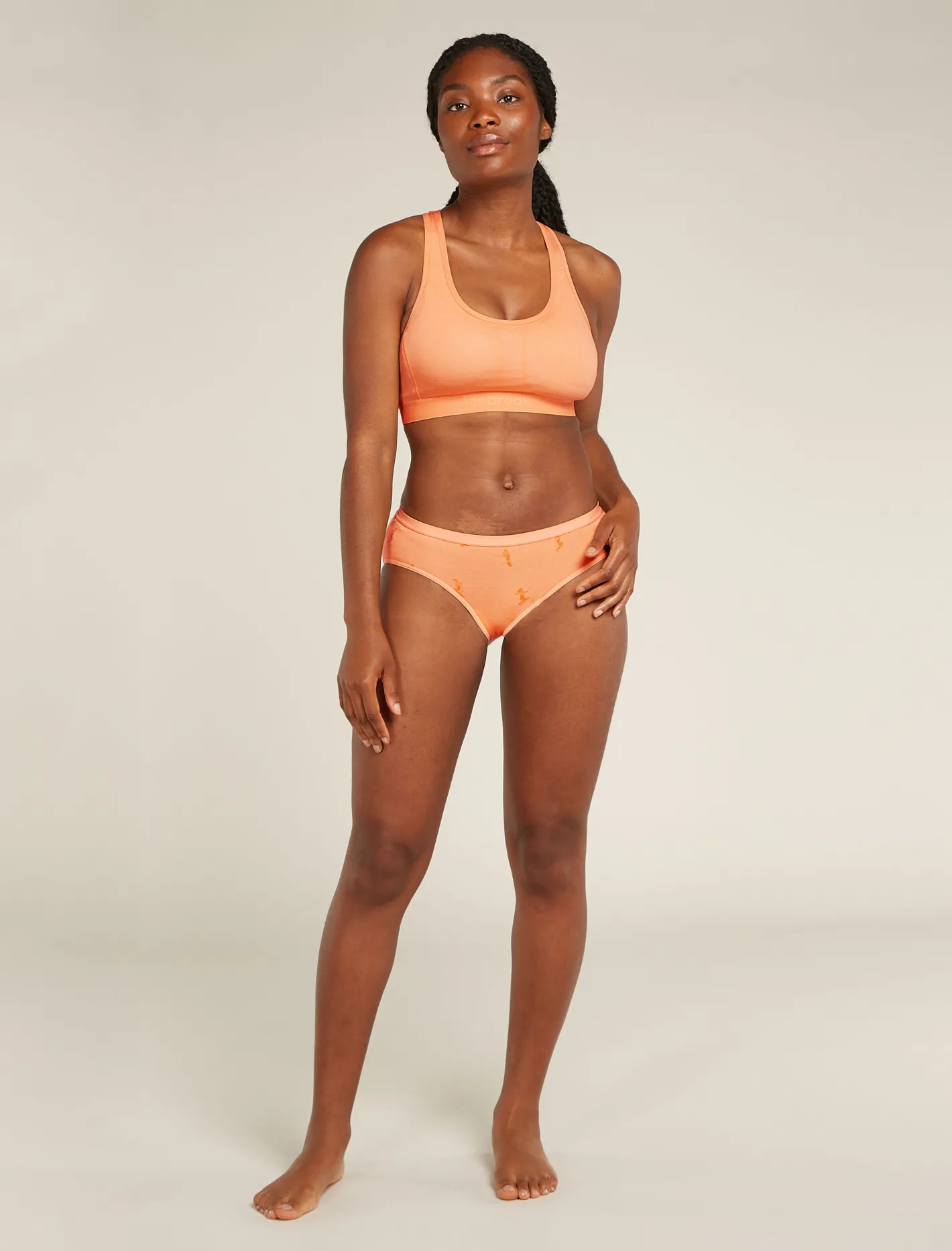 Icebreaker Underwear & Bras^Women's Merino Blend 125 ZoneKnit™ Racerback Bra Feldspar