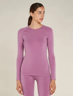 Icebreaker T-shirts & Tanks^Women's Merino Blend 260 ZoneKnit™ Seamless Long Sleeve Crewe Thermal Top Deco