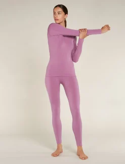 Icebreaker T-shirts & Tanks^Women's Merino Blend 260 ZoneKnit™ Seamless Long Sleeve Crewe Thermal Top Deco