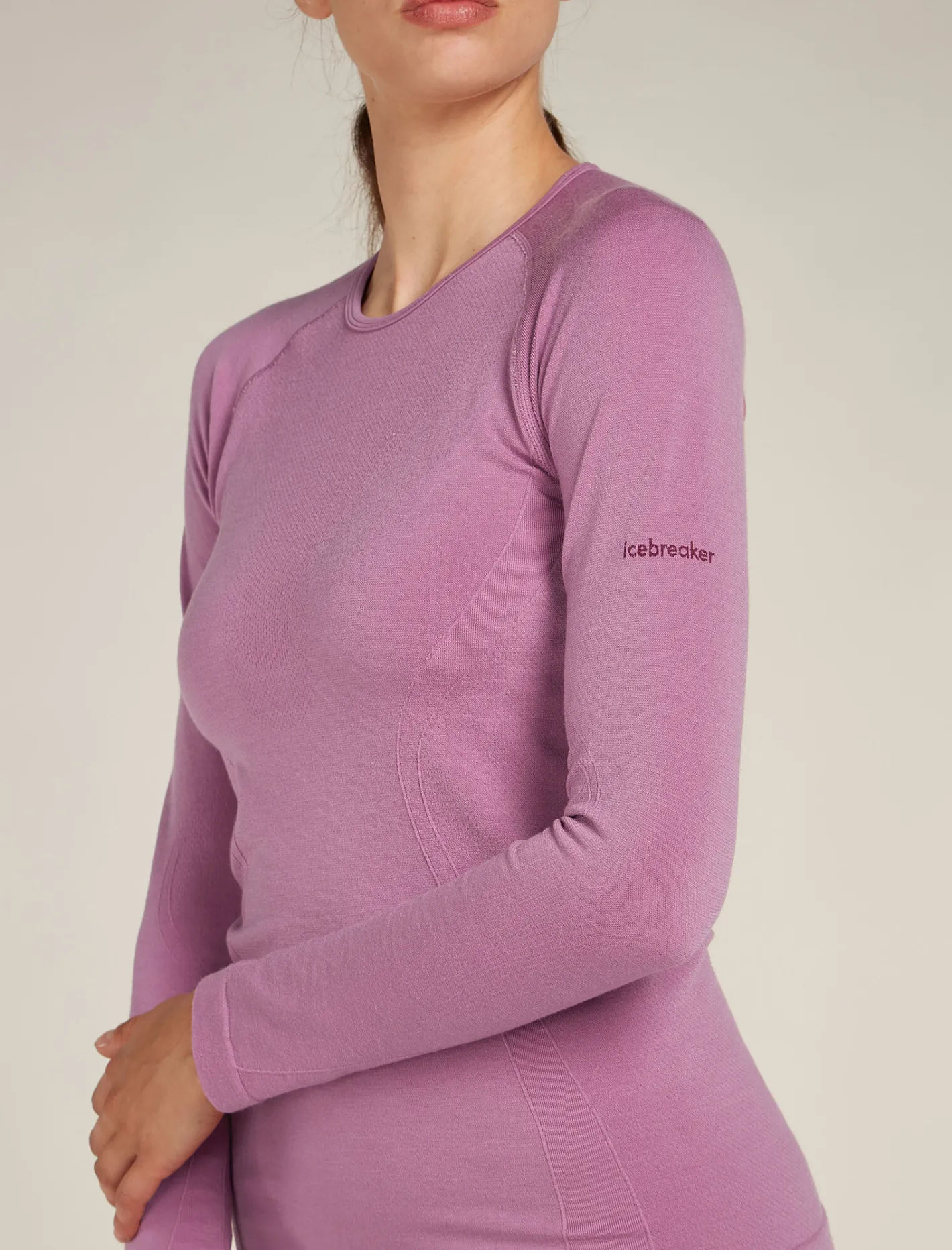 Icebreaker T-shirts & Tanks^Women's Merino Blend 260 ZoneKnit™ Seamless Long Sleeve Crewe Thermal Top Deco