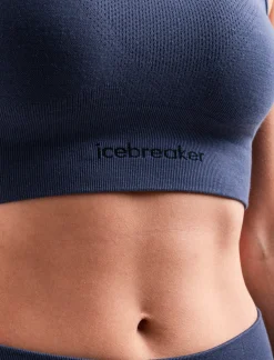 Icebreaker Underwear & Bras^Women's Merino Blend 260 ZoneKnit™ Seamless Bra Graphite
