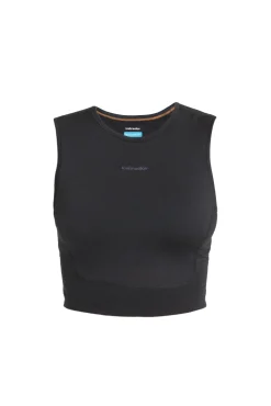 Icebreaker T-shirts & Tanks^Women's Merino Blend 125 ZoneKnit™ Energy Wind Cropped Bra-Tank Black