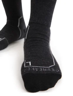 Icebreaker Socks^Women's Merino Hike+ Heavy Crew Socks JetHeather