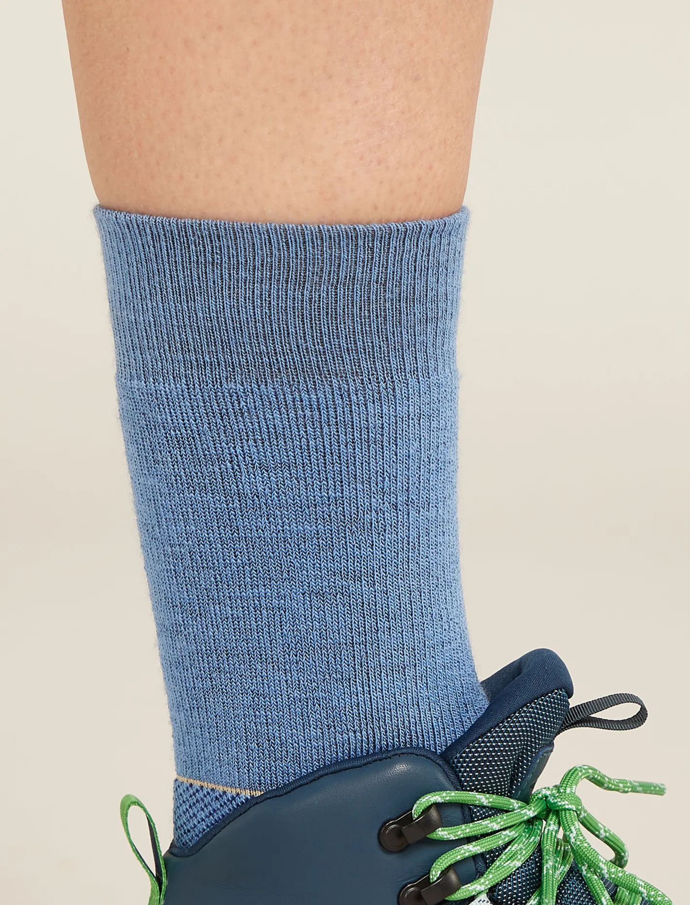 Icebreaker Socks^Women's Merino Hike+ Light Crew Socks Baja/RoyalNavy