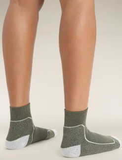 Icebreaker Socks^Women's Merino Hike+ Light Mini Socks Loden/BlizzardHeather
