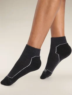 Icebreaker Socks^Women's Merino Hike+ Light Mini Socks JetHeather