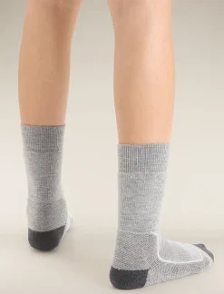 Icebreaker Socks^Women's Merino Hike+ Medium Crew Socks BlizzardHeather