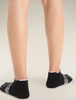 Icebreaker Socks^Women's Merino Multisport Light Micro Socks Black/Snow