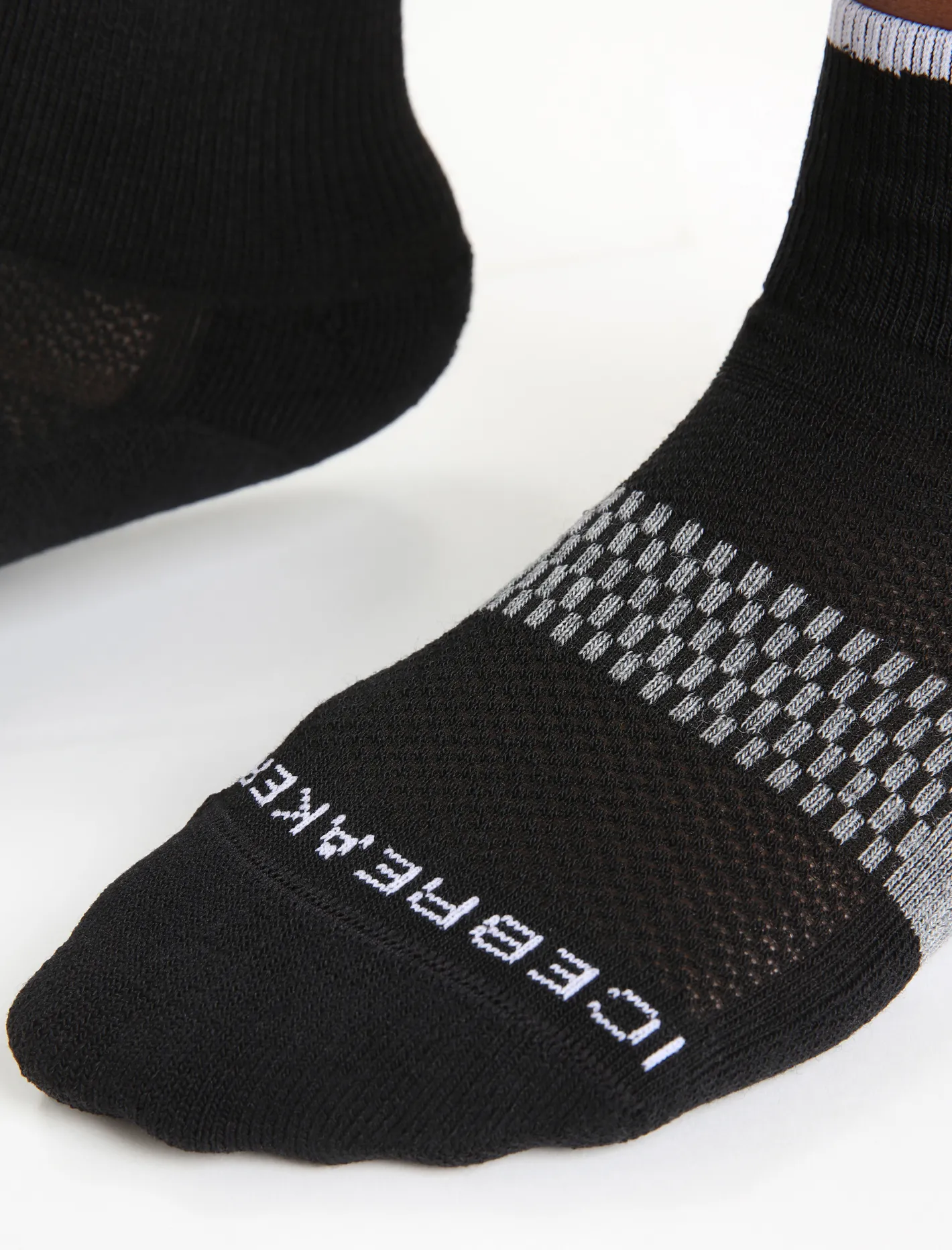 Icebreaker Socks^Women's Merino Multisport Light Mini Socks Black/Snow
