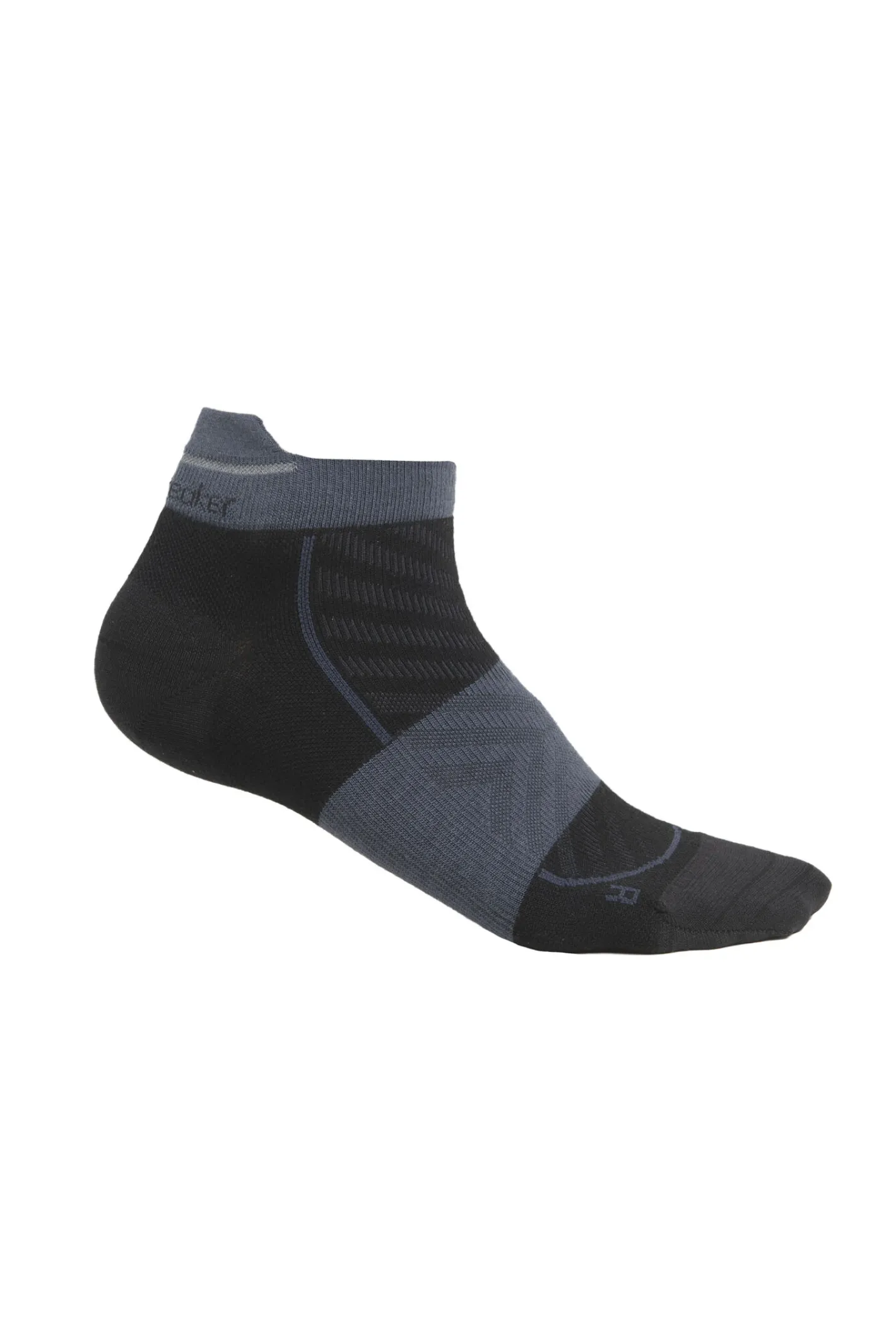 Icebreaker Socks^Women's Merino Run+ Ultralight Micro Socks Black/Graphite