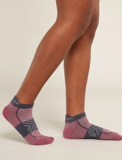 Icebreaker Socks^Women's Merino Run+ Ultralight Micro Socks Deco/Graphite