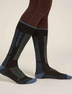Icebreaker Socks^Women's Merino Ski+ Medium Over The Calf Socks Black/Dawn