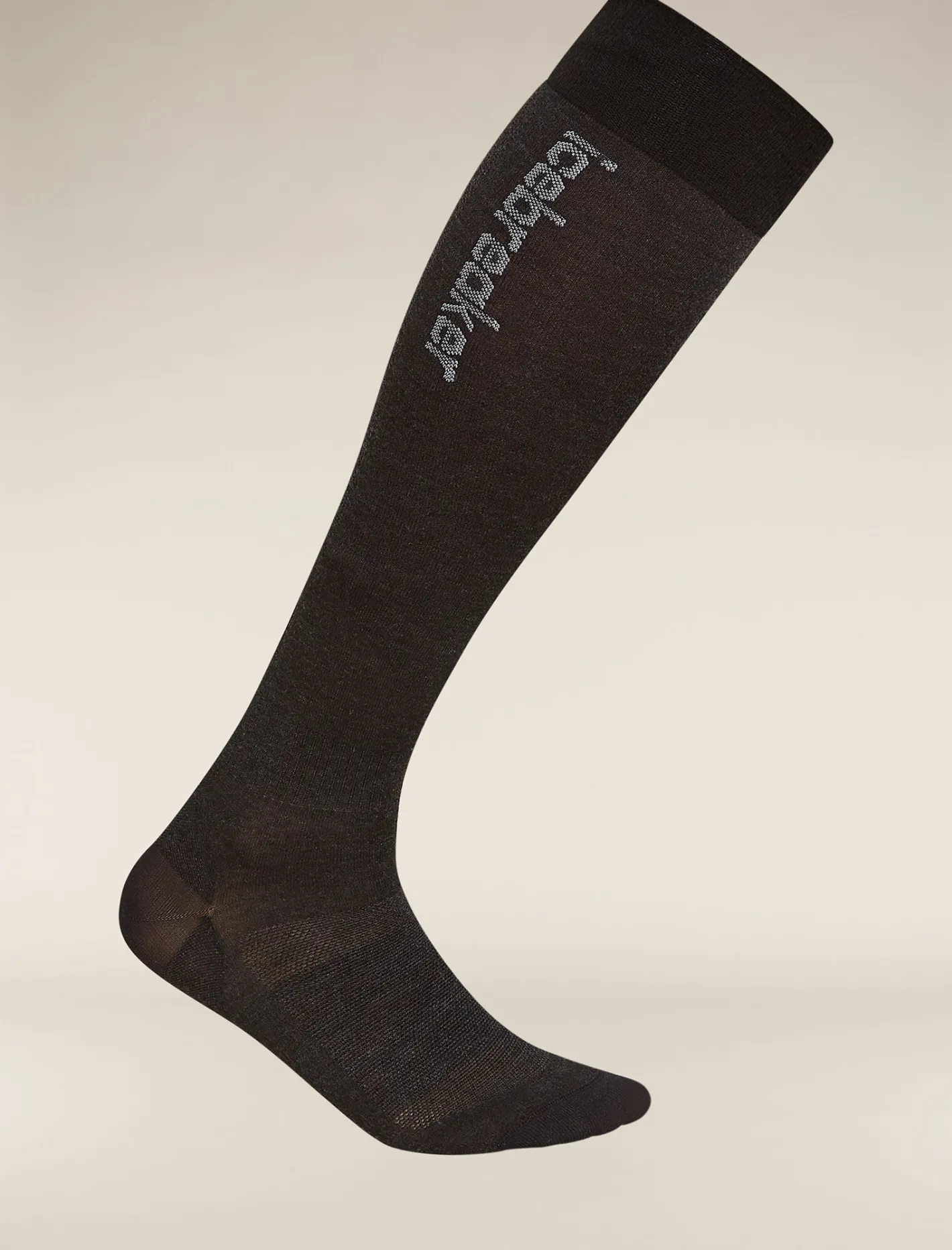 Icebreaker Socks^Women's Merino Snow Liner Over The Calf Socks Black/Ether