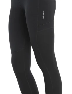 Icebreaker Bottoms^Women's Merino Speed Winter 25 Black