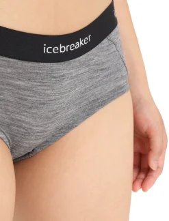 Icebreaker Underwear & Bras^Women's Merino Sprite Hot Pants GritstoneHeather/Black